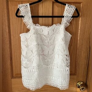 Lilly Pulitzer Azaria Lace Top in White